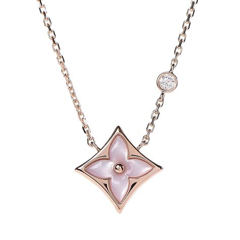 louis vuitton pink diamond necklace|louis vuitton women's necklaces.